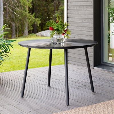 Arvid ruokapöytä Ø110 cm musta